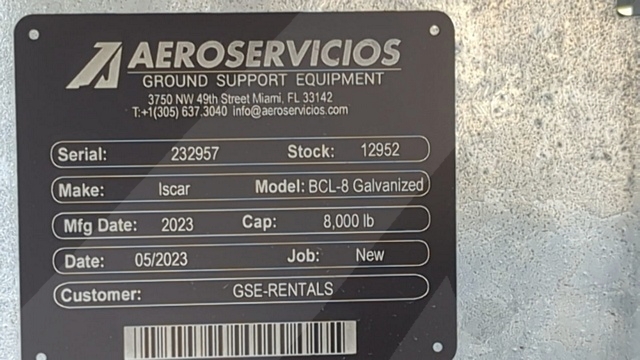 Baggage Carts Closed Iscar BCL-8 Galvanized 2023