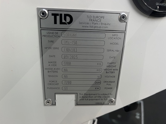 Push Back Tractor TLD TMX-150-9 Tier 4F