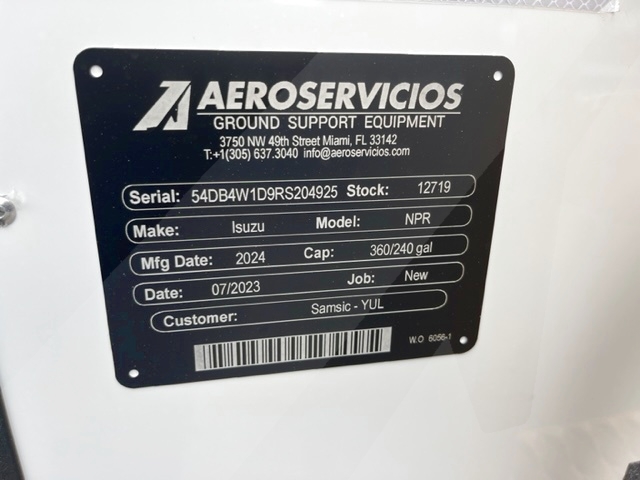 Lavatory Truck Isuzu/Standard GSE NPR- Gasoline