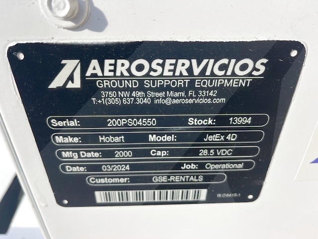Ground Power Unit Hobart JetEx 4D