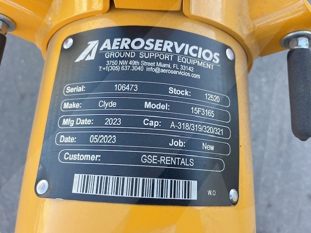 Tow Bar Clyde 15F3165 - A318/319/320/321