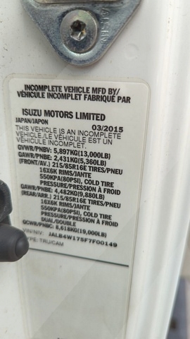 Truck Chassis Isuzu NPR-HD Diesel