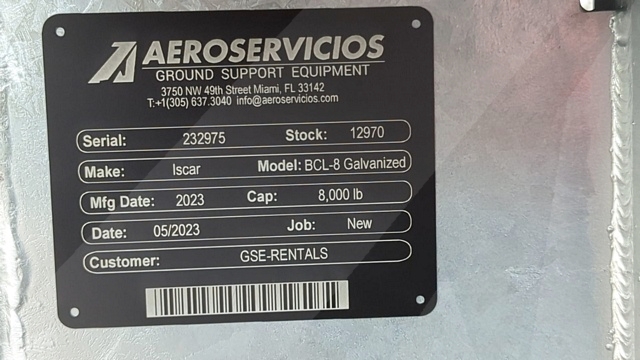 Baggage Carts Closed Iscar BCL-8 Galvanized 2023