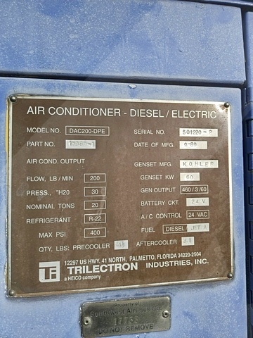 Air Conditioning Unit Trilectron DAC200-DPE + Heater