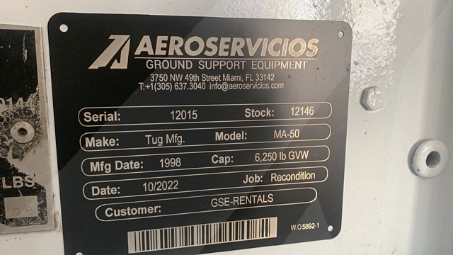 Baggage Tractor Tug MA-50