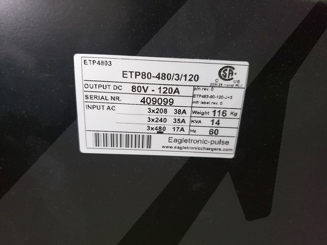 Battery Charger Eagletronic EP 4803- 240 V