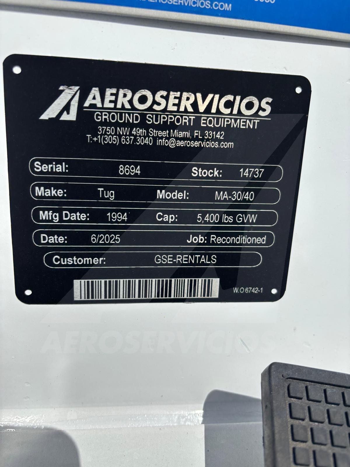 Baggage Tractor Tug MA-30/40 REC