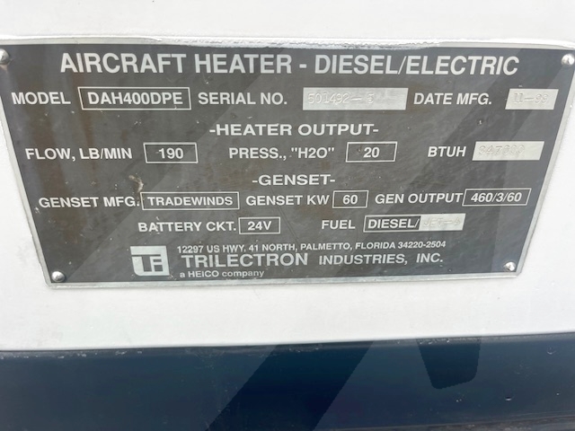 Heater Trilectron DAH-400DPE - 347000 BTU