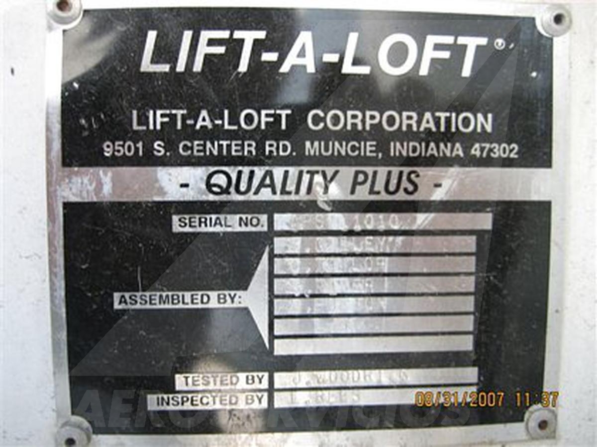 2000 Lift-A-Loft APV Flat Bed