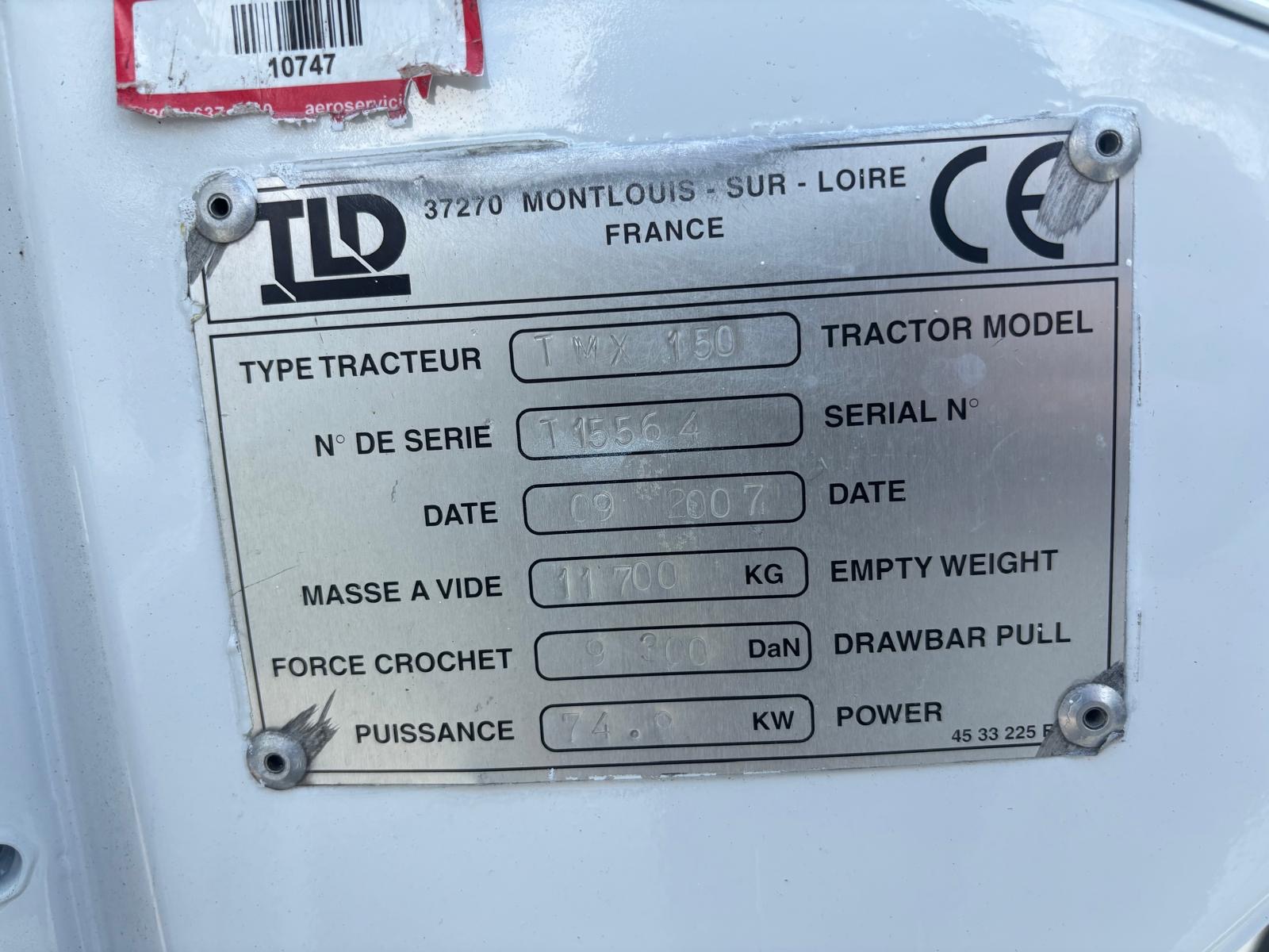 Push Back Tractor TLD TMX-150-12