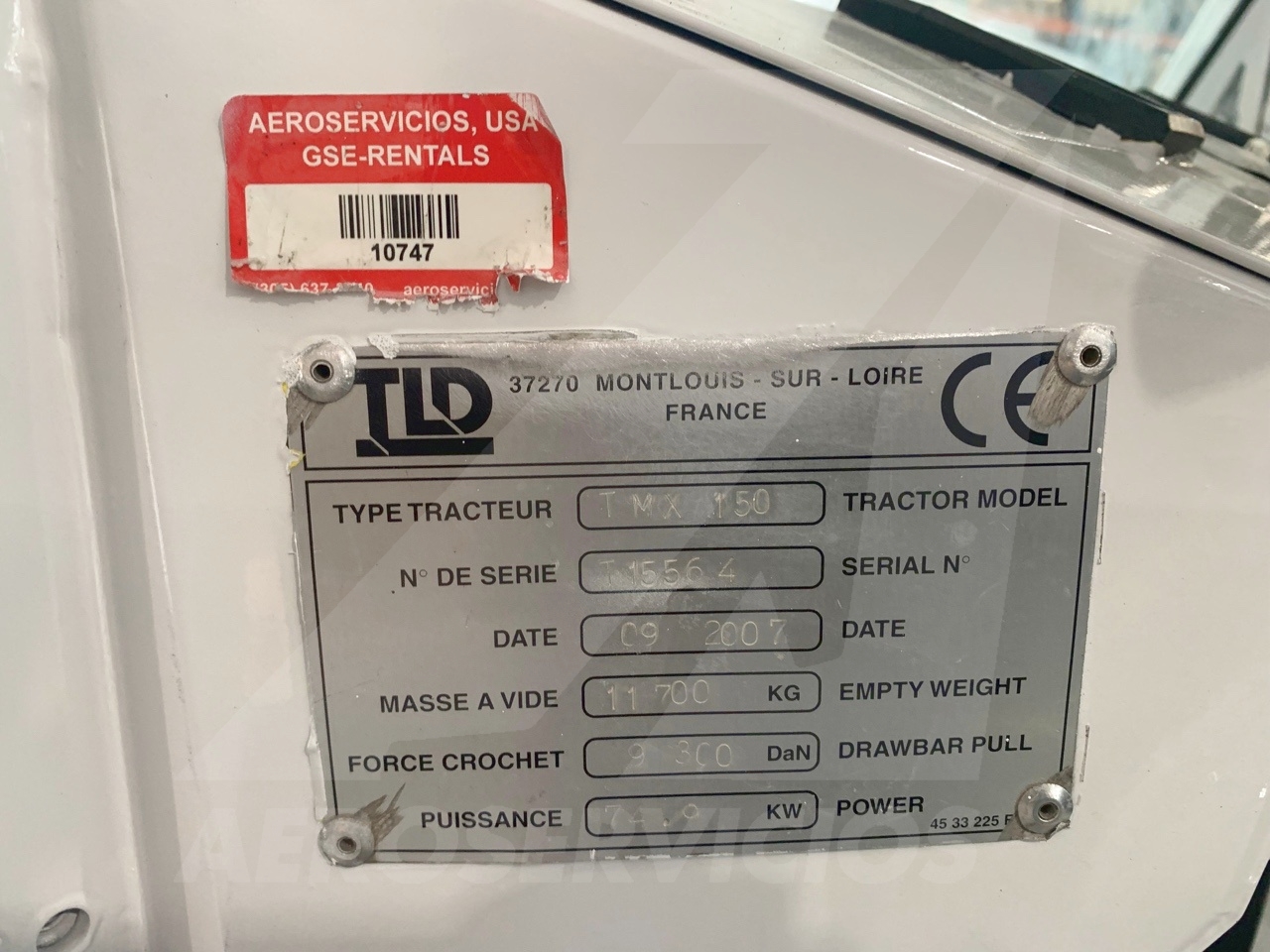 Push Back Tractor TLD TMX-150-12