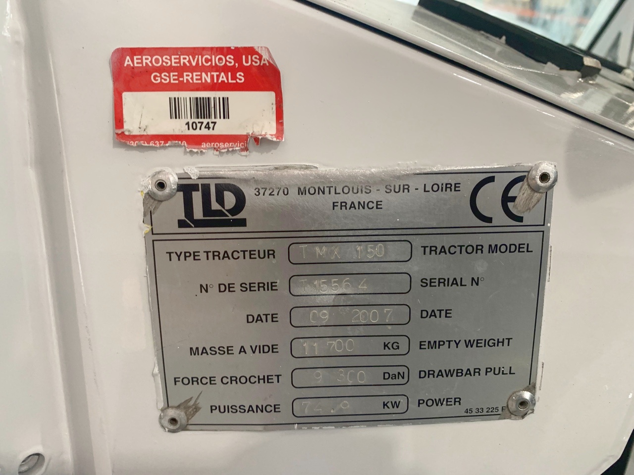 Push Back Tractor TLD TMX-150-12