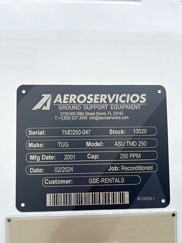 Air Start Unit TUG ASU TMD 250